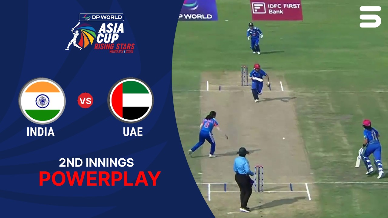2nd Innings Powerplay | India A Women vs UAE Women | Women's Asia Cup Rising Stars | ZM1H