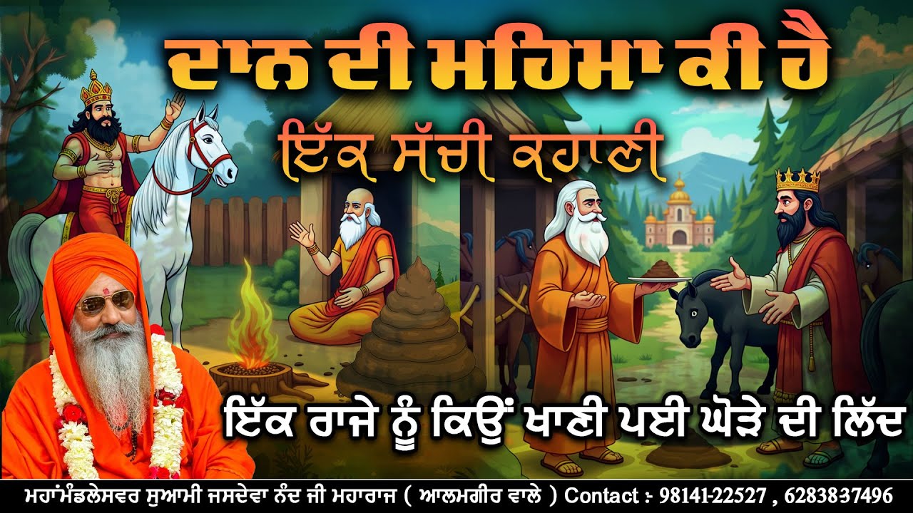 ਦਾਨ ਦੀ ਮਹਿਮਾ ਕੀ ਹੈ (ਸੱਚੀ ਕਹਾਣੀ) || ਮਹਾਂਮੰਡਲੇਸਵਰ ਸੁਆਮੀ ਜਸਦੇਵਾ ਨੰਦ ਜੀ ਮਹਾਰਾਜ (ਆਲਮਗੀਰ ਵਾਲੇ)