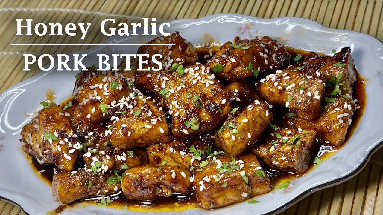 Honey Garlic Pork Bites Recipe