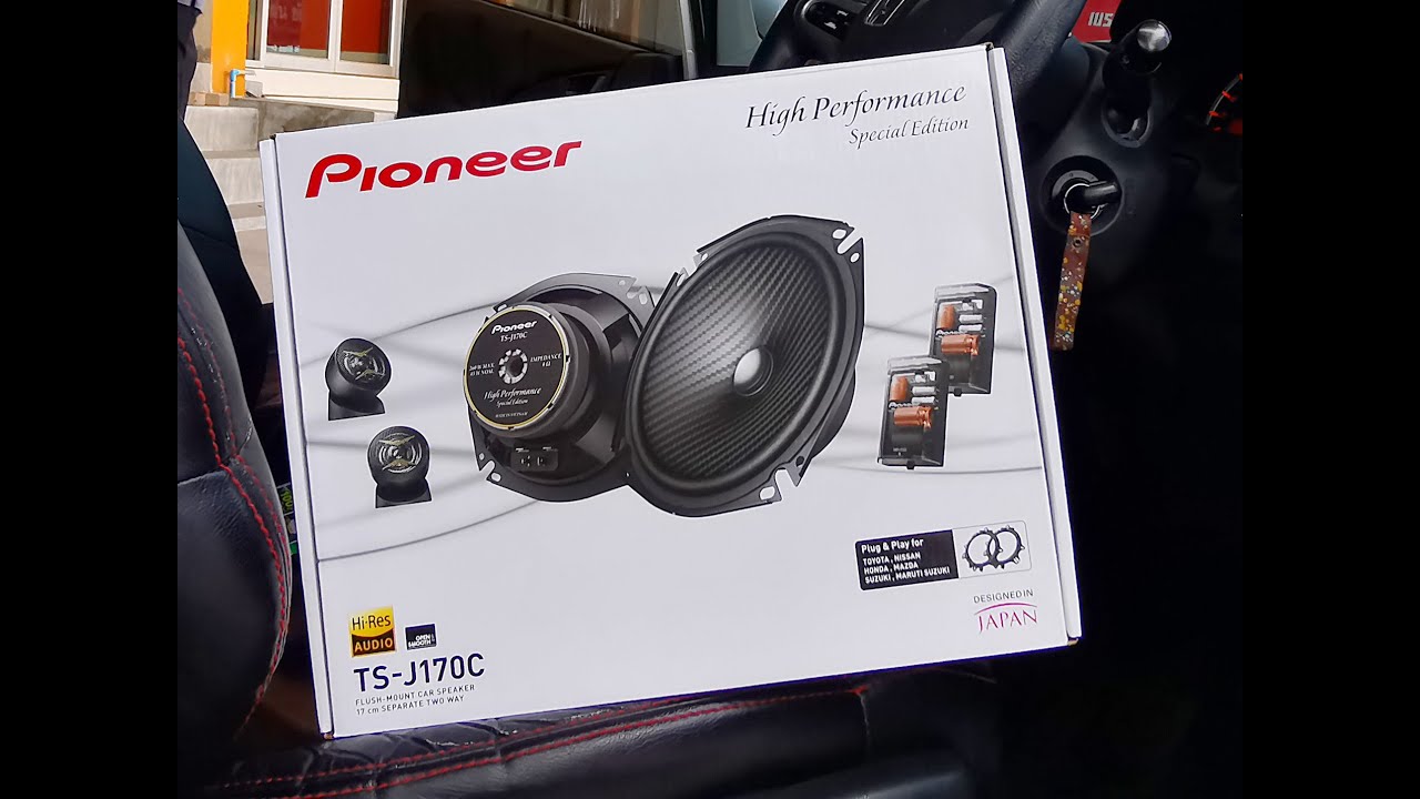 pioneer TS-J170C ติดตั้ง jazz