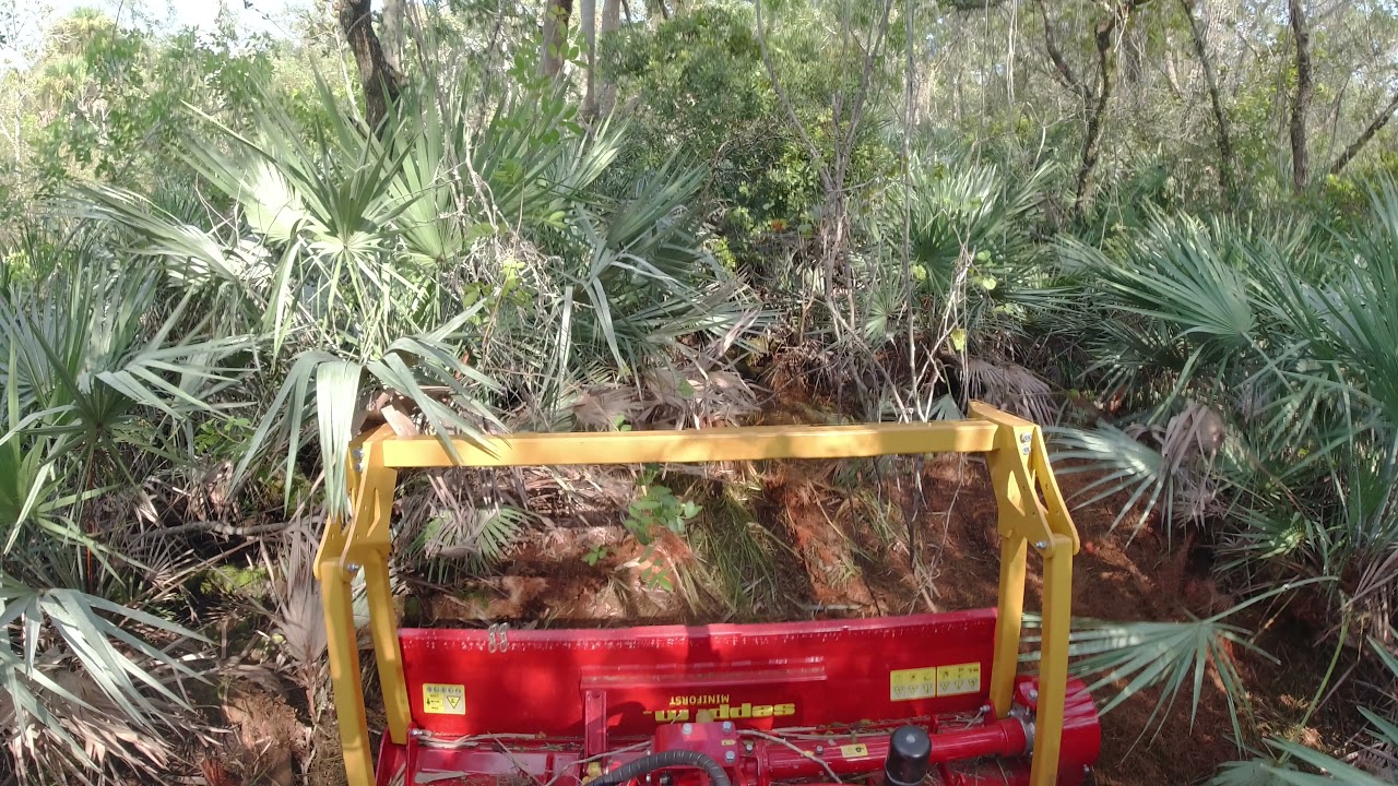 Trail making with a Seppi Miniforst 200 on a Massey Ferguson 4608 (Part 2)