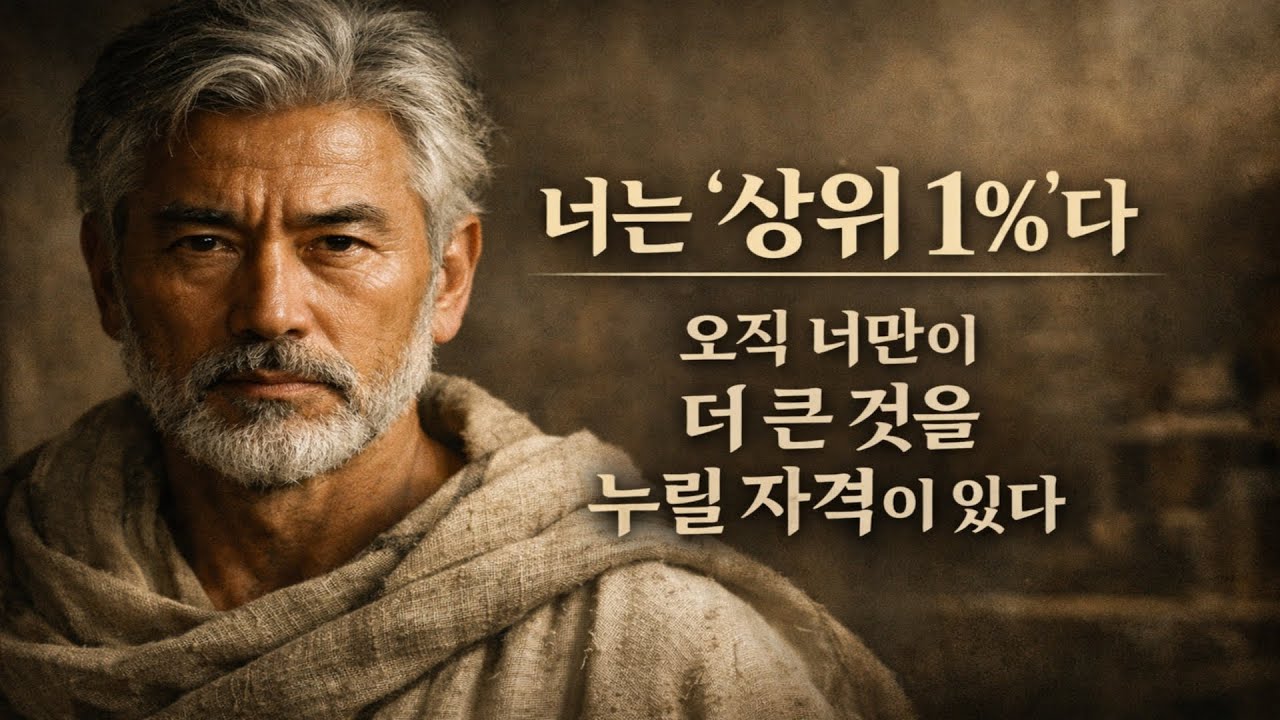 상위 1%의 남성만이 이해하는 '내면의 비판가' 통제술: 스토아 철학의 잊혀진 법칙