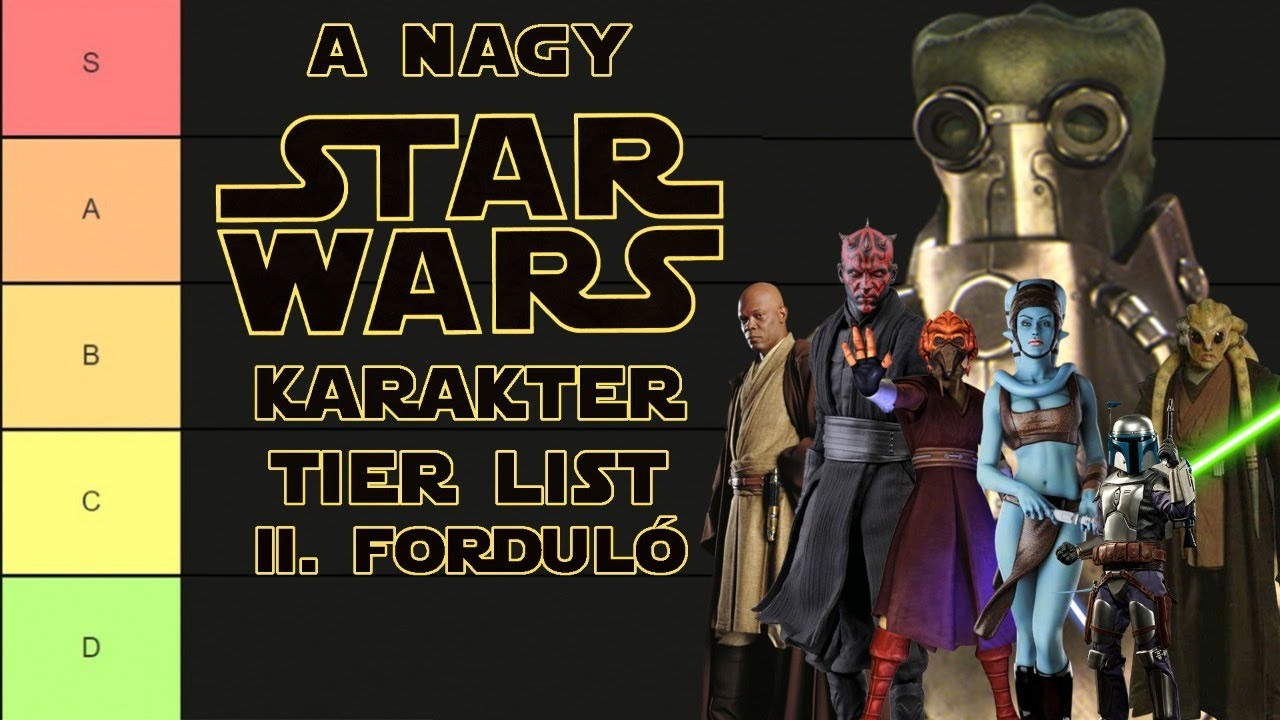 II. FORDULÓ | A NAGY STAR WARS KARAKTER TIER LIST