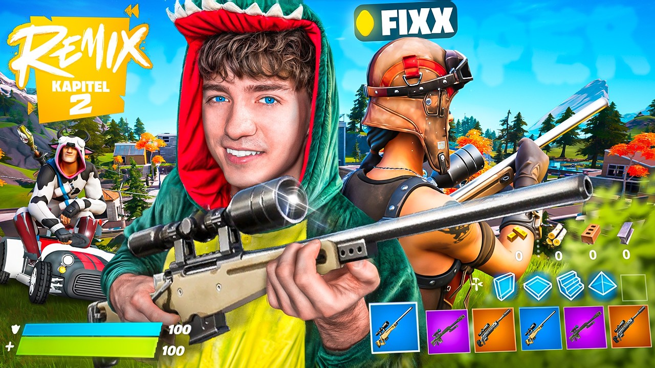 Die ONLY SNIPER Challenge in FORTNITE!🎯 (Chapter 2) mit Fixx