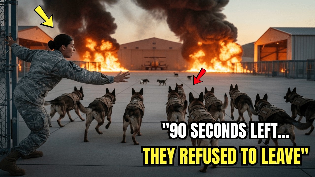 90 Seconds To Evacuate — But 17 Military Dogs Turned Around And Ran Back Into The Inferno