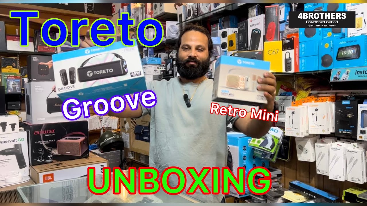 Best speaker Toreto Groove 40watt & Retro Mini 14watt dualwireless mic 🎙️ 🔊 Reviewing #unboxing