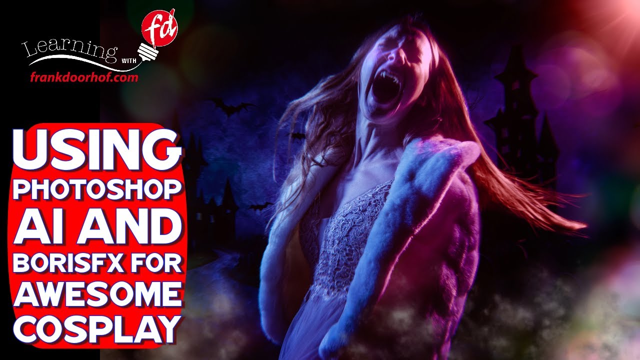 Vampire look with Photoshop AI and Boris FX