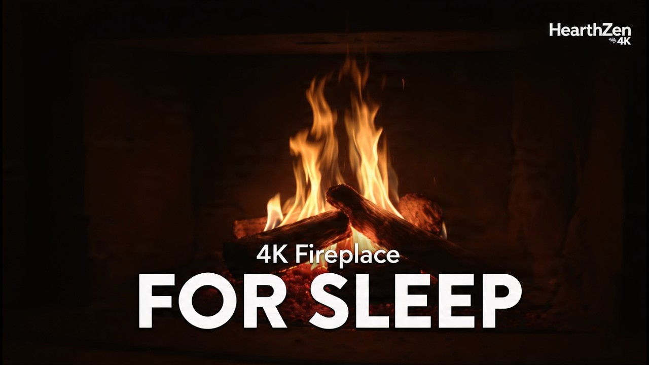 Sleep Better with Fireplace 4K UHD