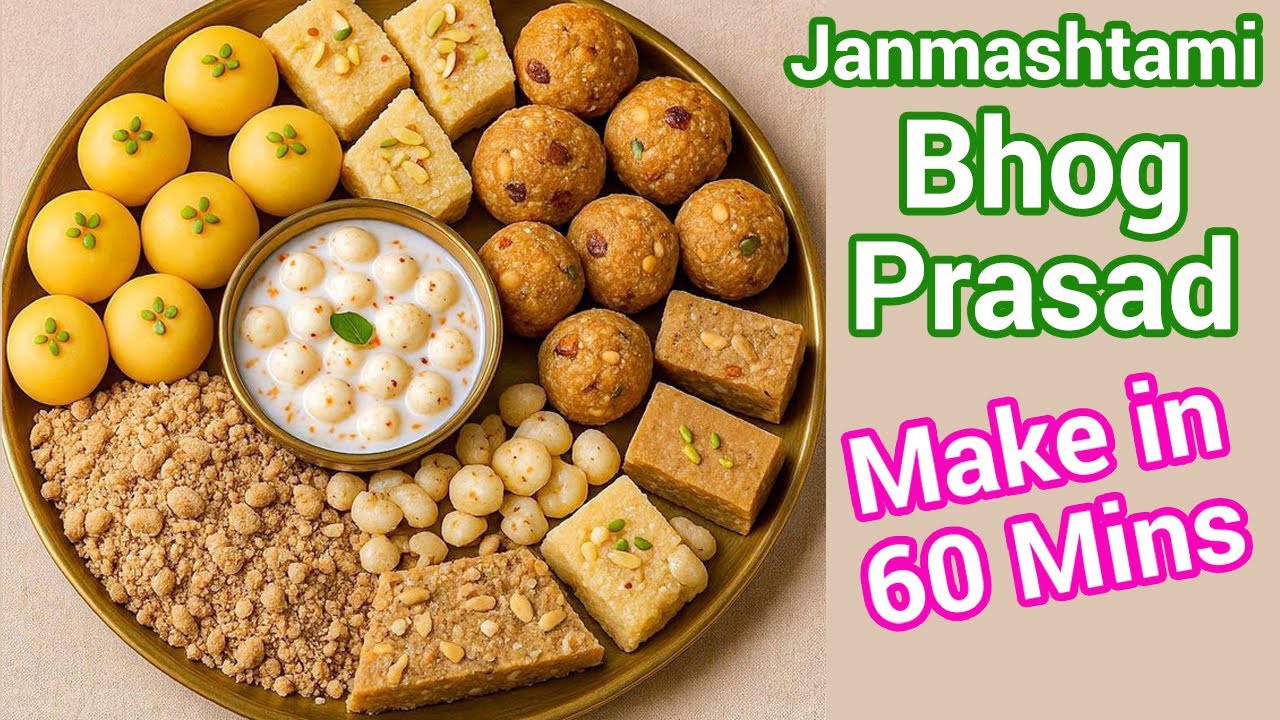 Krishna Janmashtami Thali Bhog | Festive Recipes Ready in Just 60 Mins - Krishna Bhog Recipes