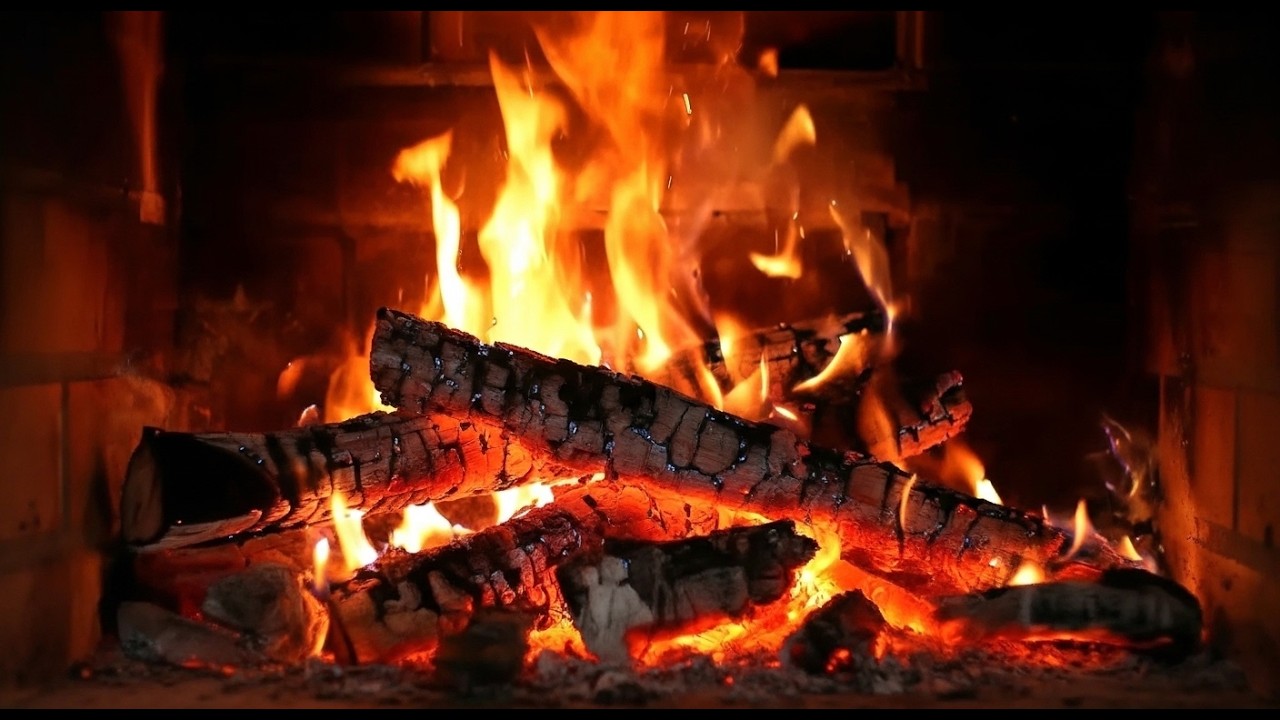 🔥 Relaxing Fireplace 🔴 LIVE 24/7 | Burning Logs & Cozy Fire Sounds All Night