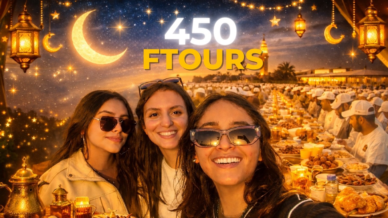 Vlog 8 -افطار 450 مواطن في رمضان- We helped prepare ftour with beautiful people