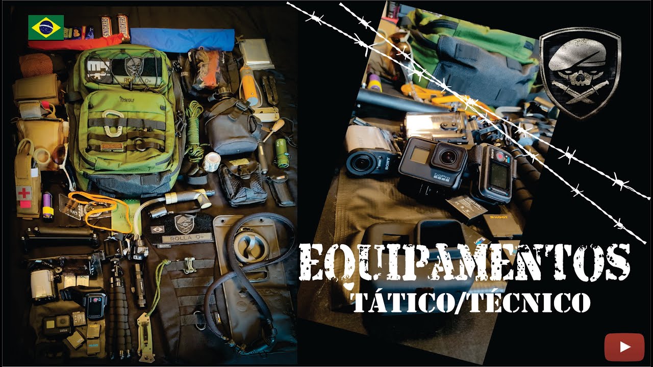 Equipamentos Técnicos e Táticos - Montagem Mochila