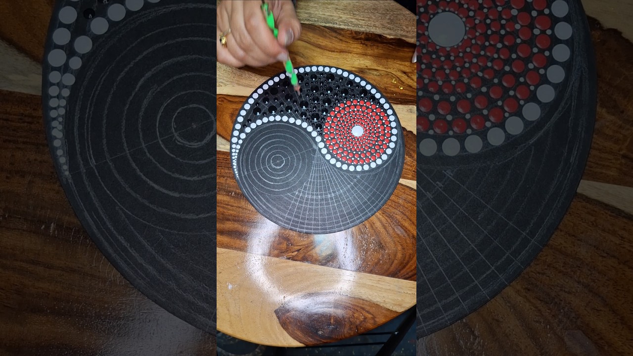 Yin Yang Dot Mandala ☯️ 