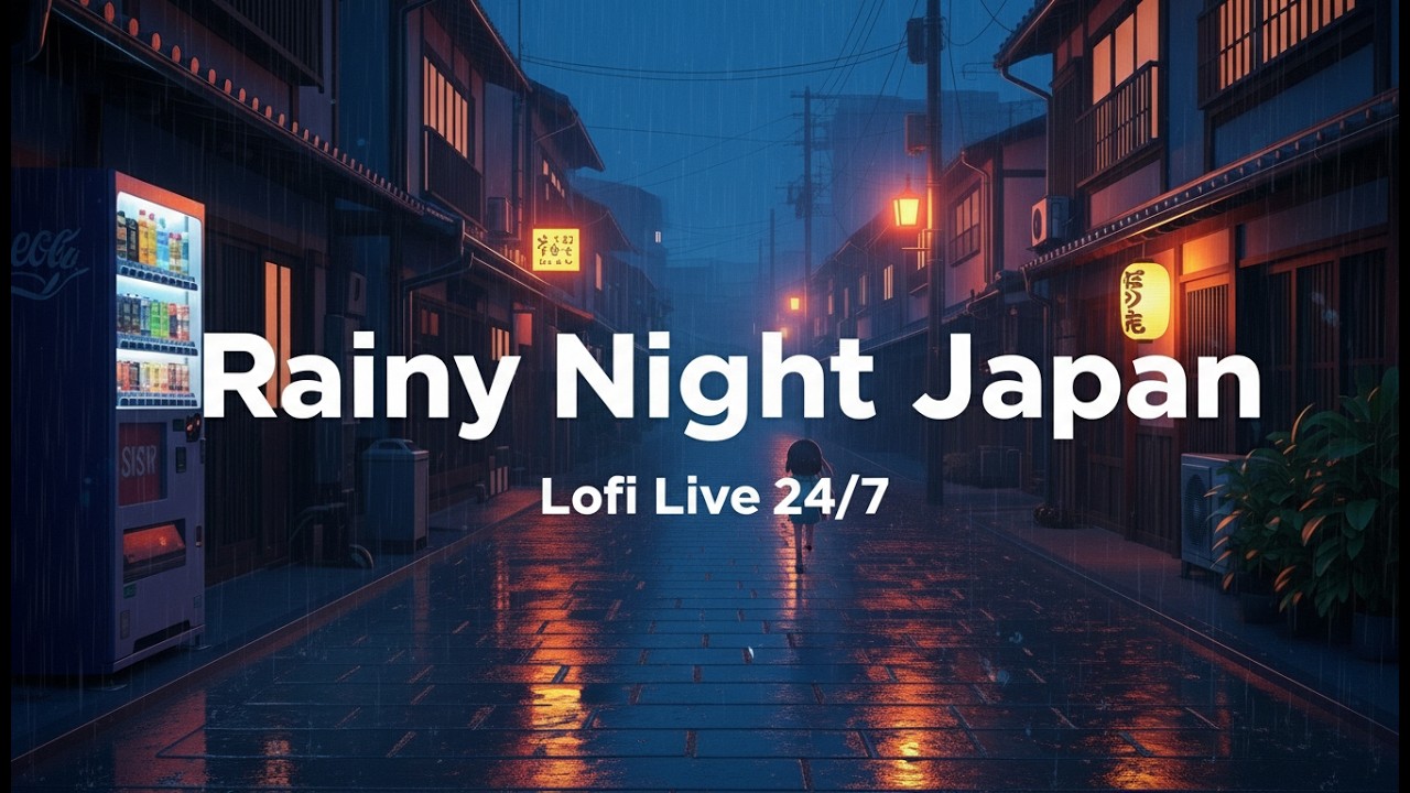 Rainy Night Alley 🌧️ Japanese City Lofi (24/7 Live)