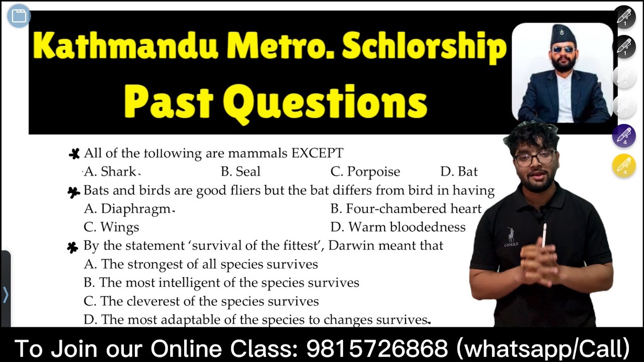 kathmandu Metro. Schlorship Past Question Solution | Bridge Course 2082 |
