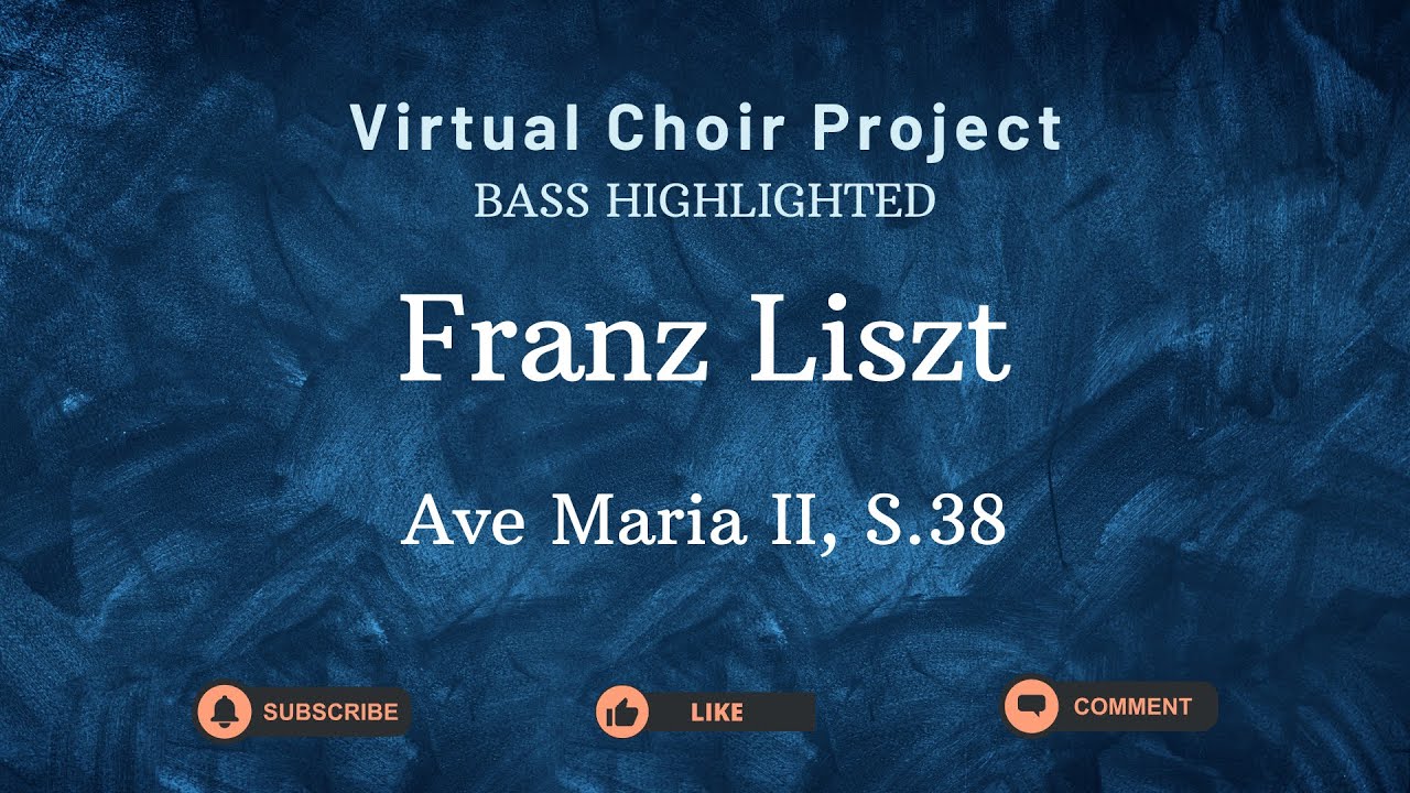 Highlighted bass - Ave Maria II, S.28 by Franz Liszt