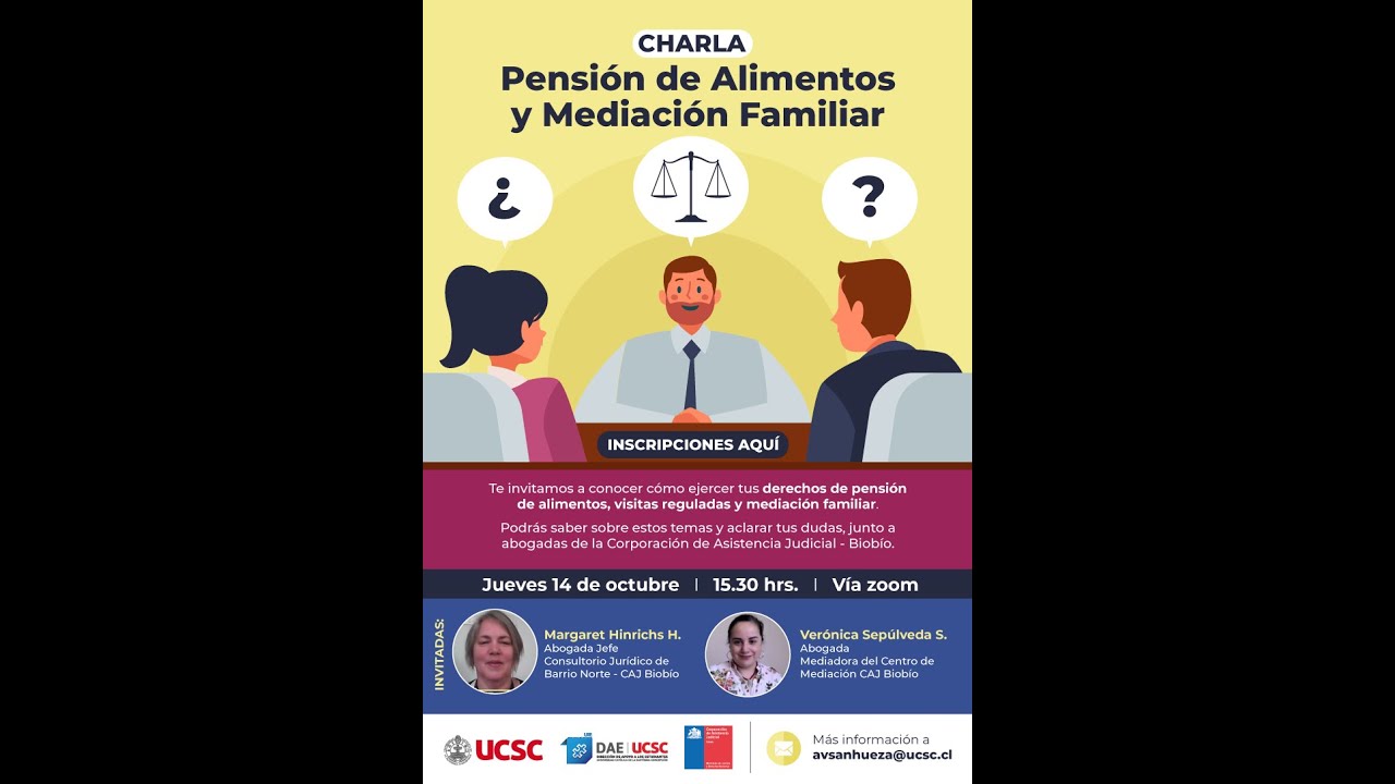 Charla Pensión de Alimentos y Mediación Familiar   Parte 1