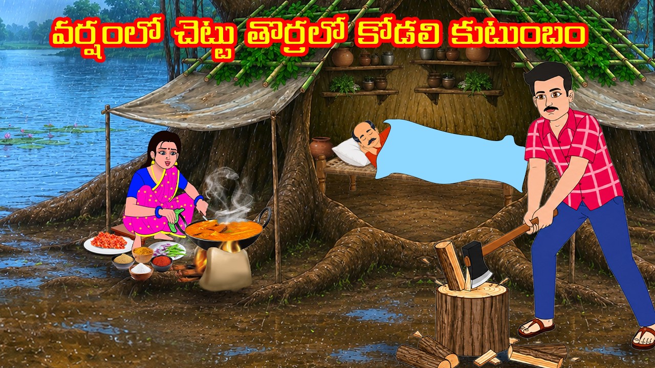 వర్షంలో చెట్టు తొర్రలో కోడలి కుటుంబం | Atha vs Kodalu | Telugu stories | Telugu Kathalu | Anjali Tv