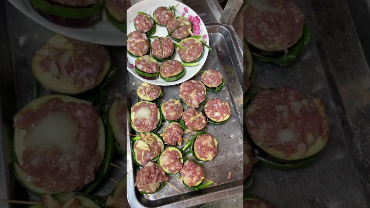 Món ngon mỗi ngày: Cà tím nhồi thịt. 
