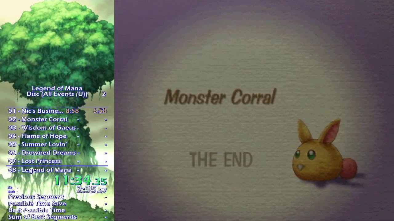 Legend of Mana: Disc-All Events Speedrun in 