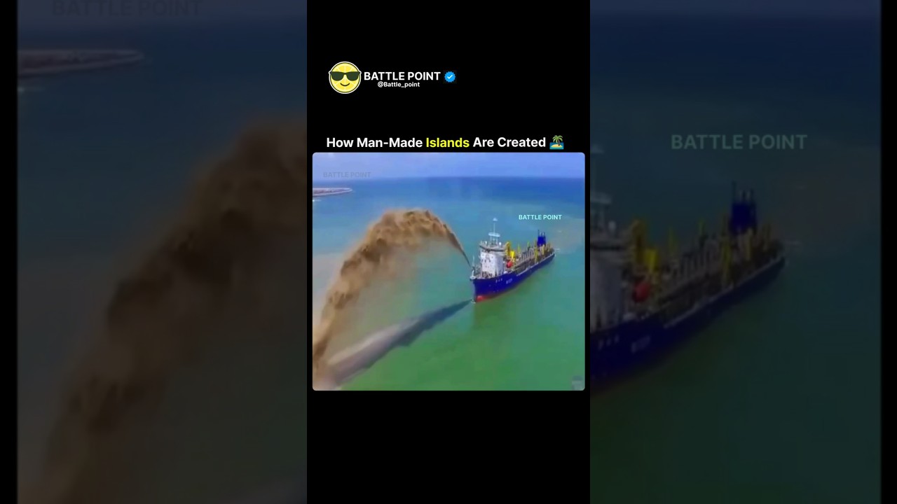 How Man-Made Islands Are Created | Turning Water into Land 🌊