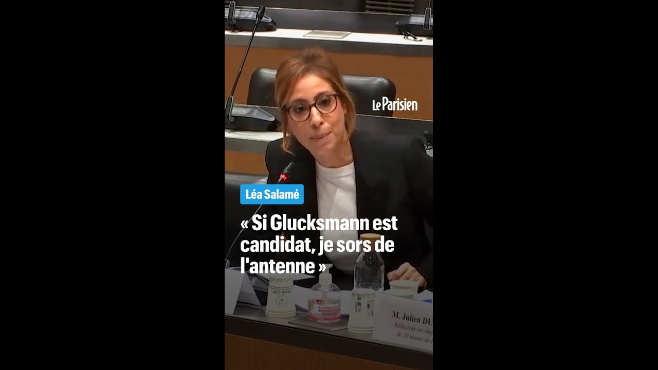 L&eacute;a Salam&eacute; quittera l'antenne si Rapha&euml;l Glucksmann est candidat