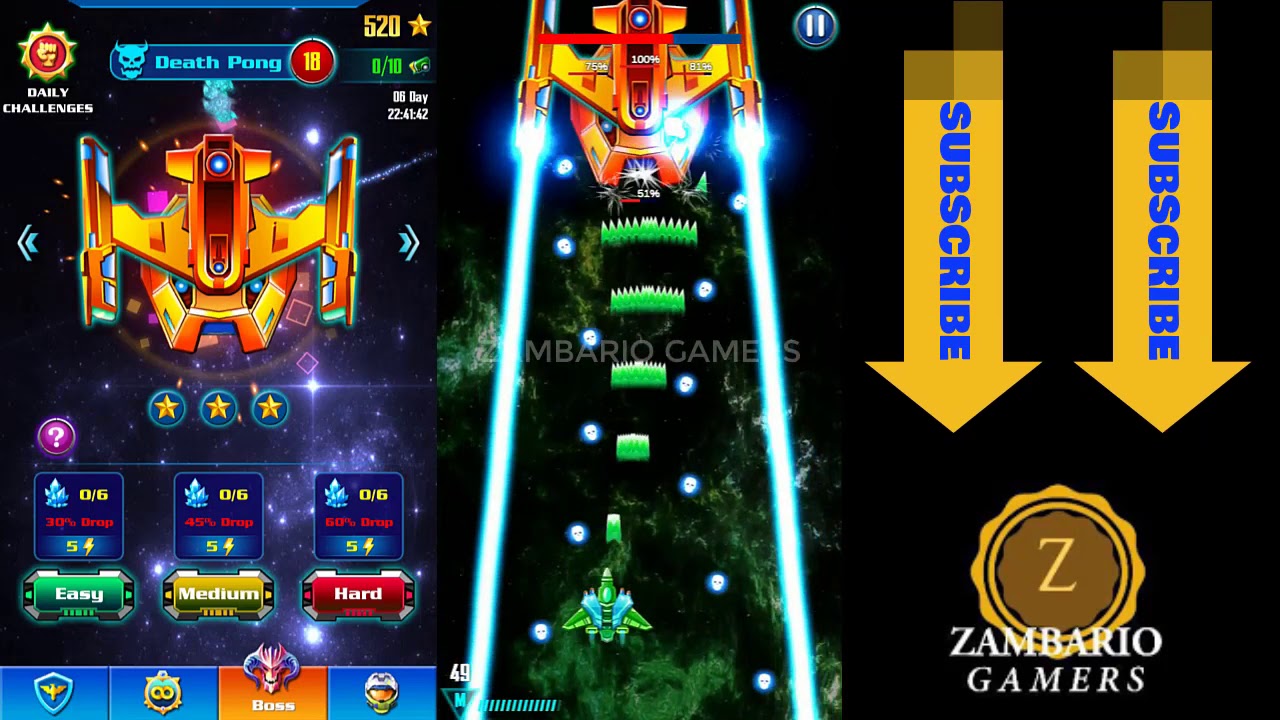 Death Pong Alien Shooter | Boss 18 | Campaign Level 72 Boss | Galaxy Attack | Space Shooter