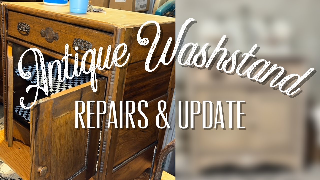Antique Washstand Repairs and Update | Elegant Upgrades