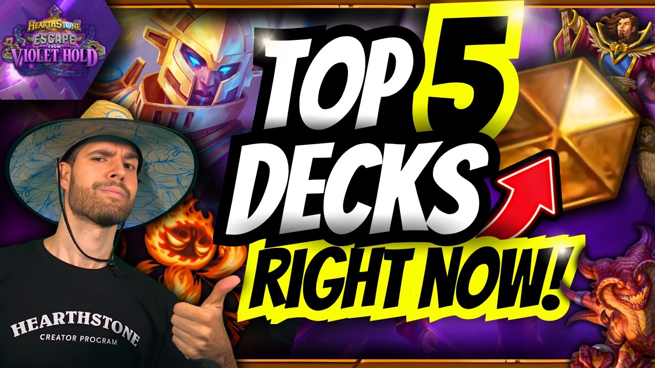 🏆 TOP 5 BEST DECKS TO HIT LEGEND RIGHT NOW! 🔥