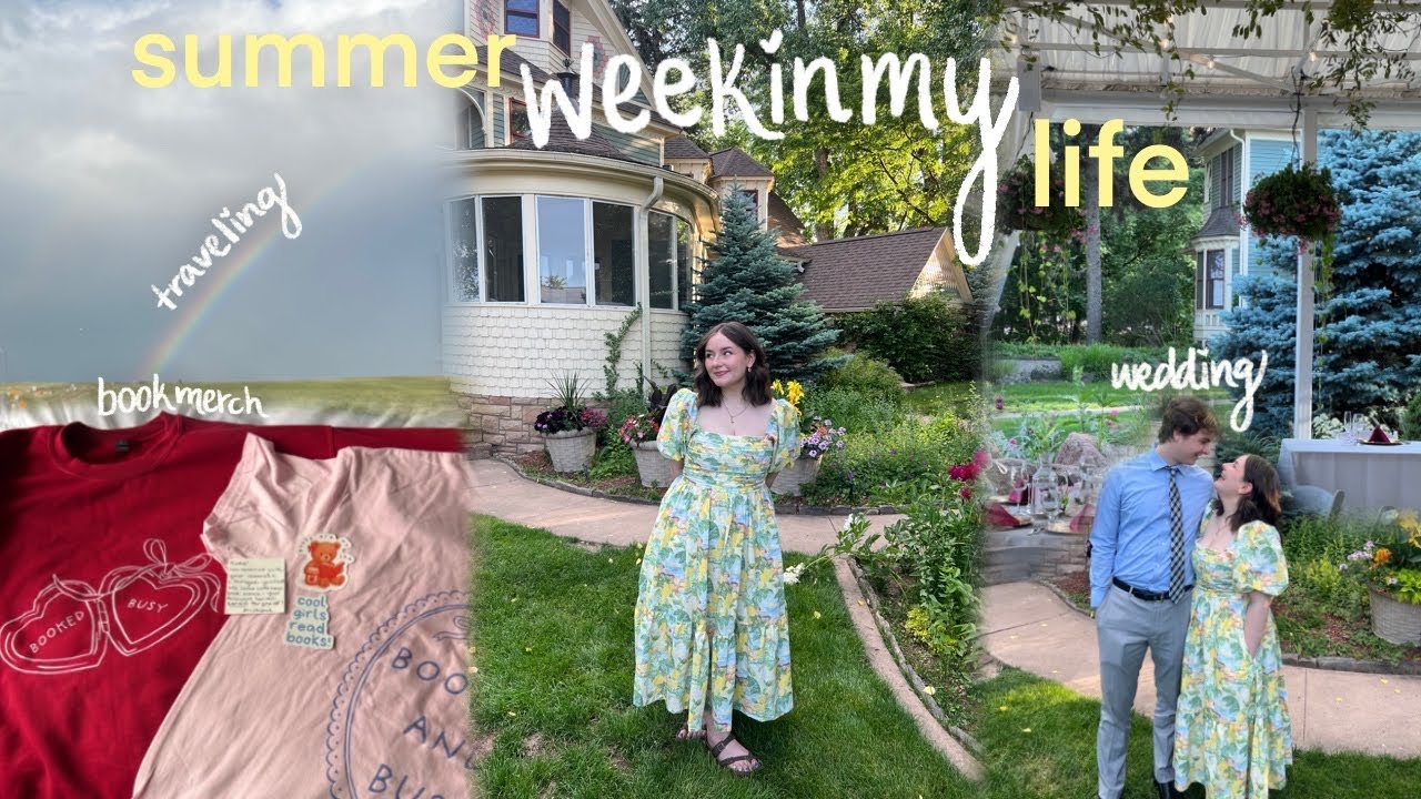 summer week in my life 📚☀️⛰️ love island, new bookish merch, + summer weddings