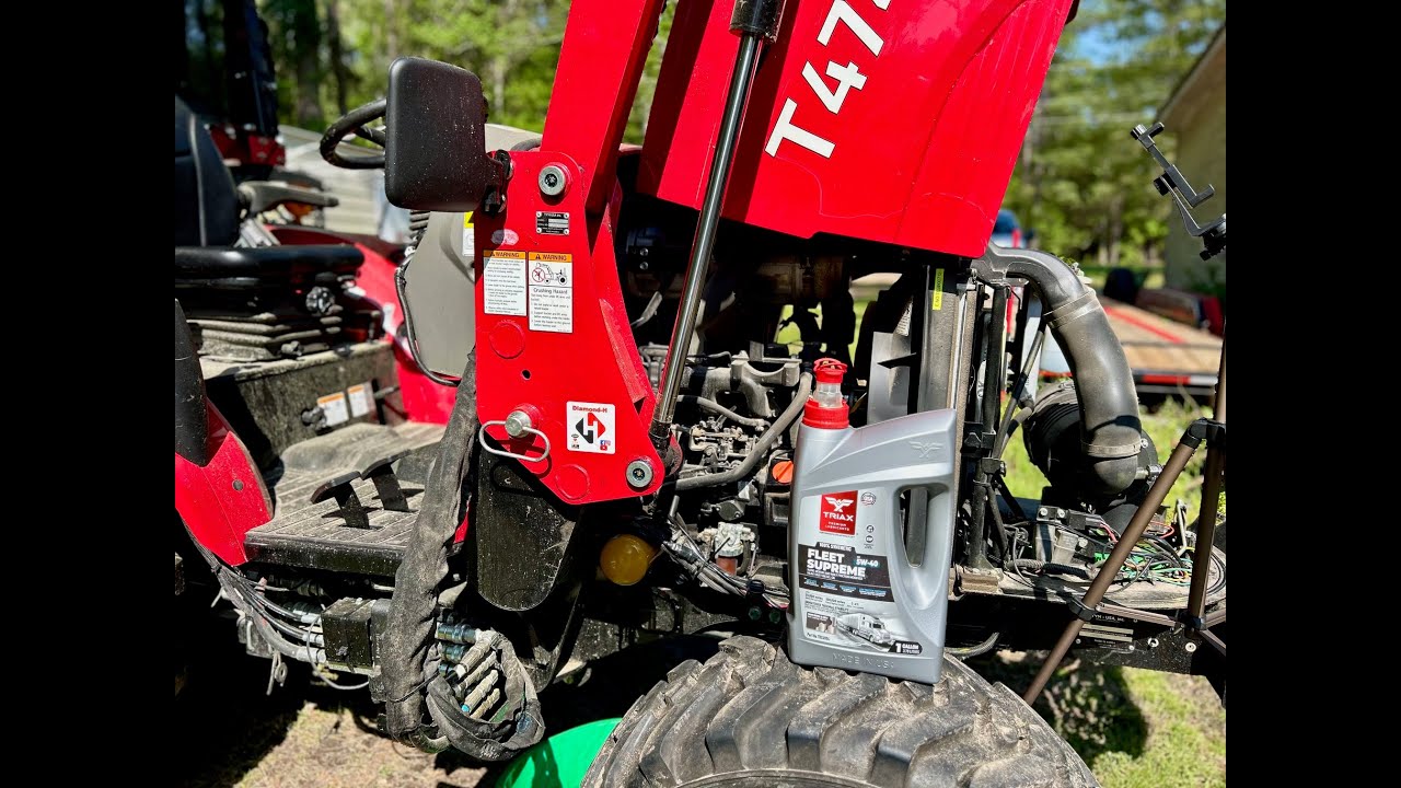 Oil, Filter and Servicing My TYM T474 HST Tractor