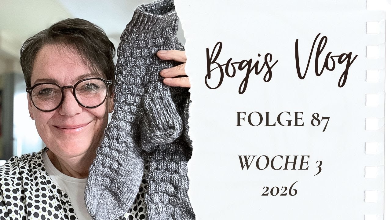 Vlog #87 Socken fertig • Karten basteln • Strickfortschritte RVO und Rundpasse