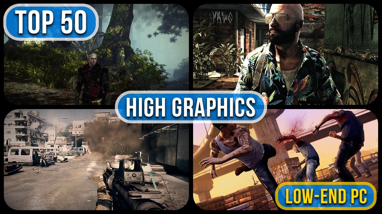 Top 50 Best High Graphics Games For Low-End PC | Smooth & Optimized