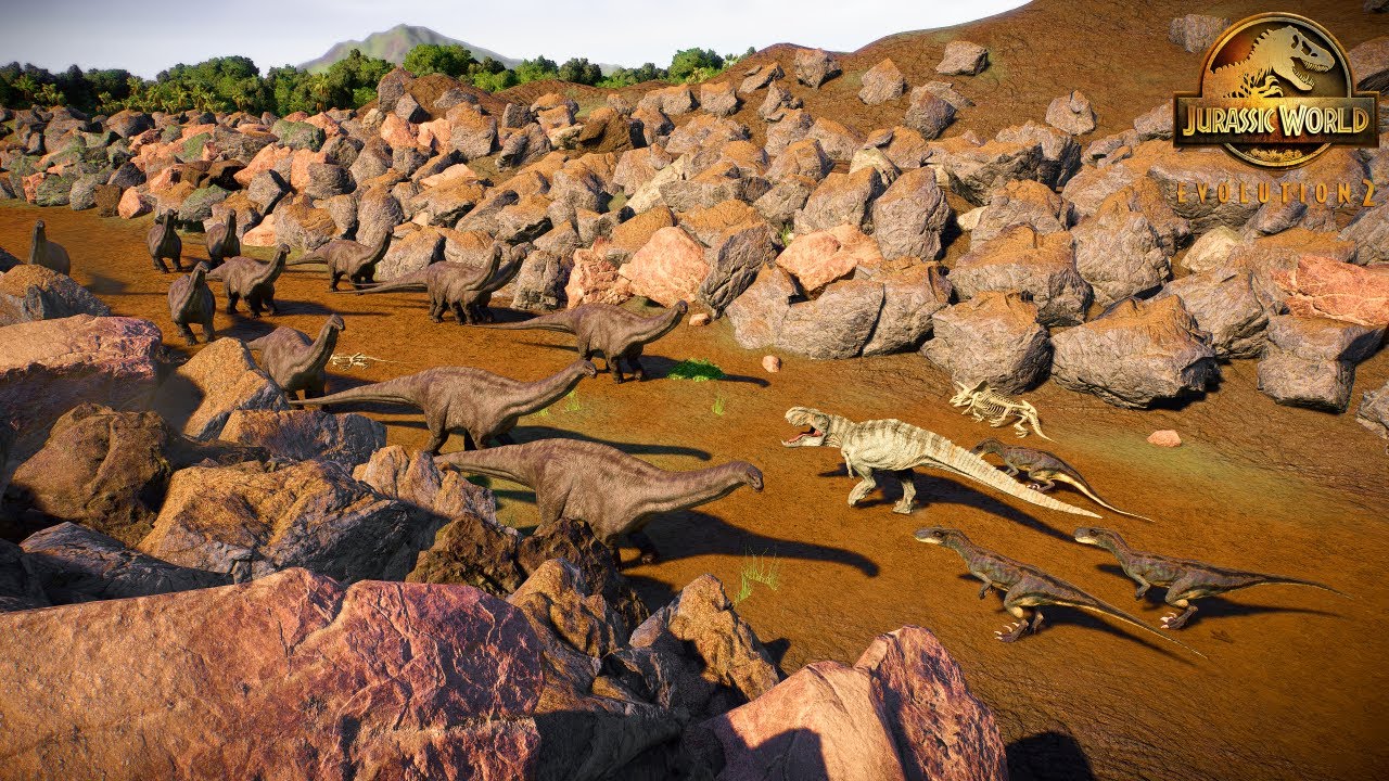 Dinosaur Migration S2 EP3 : Vastatosaurus and Venatosaurus attacks Brontosaurus Herd in SKULL ISLAND