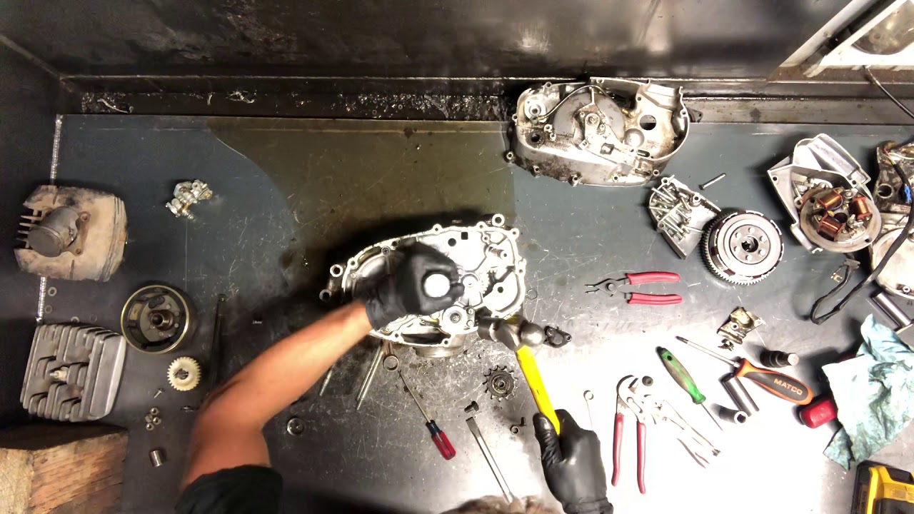 Vintage Kawasaki G7 KE 100 - Explained Rotary Removal How To