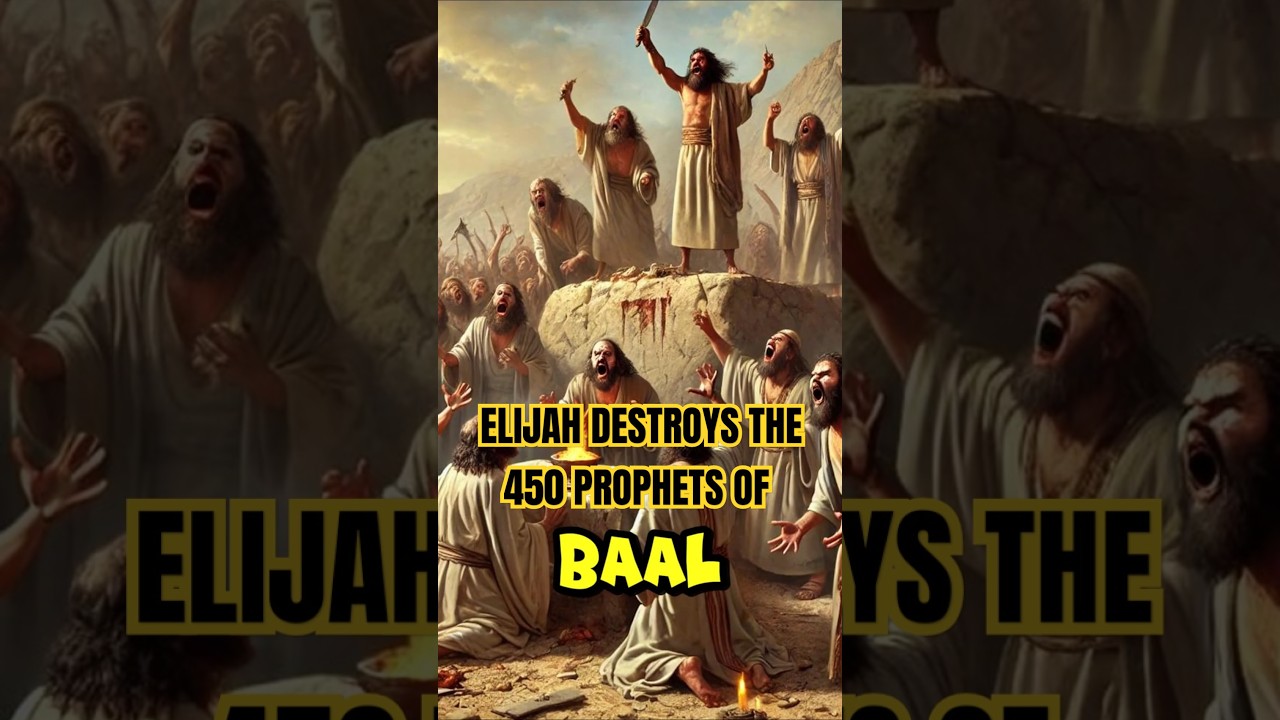 How Elijah destroys the 450 Prophets of Baal!