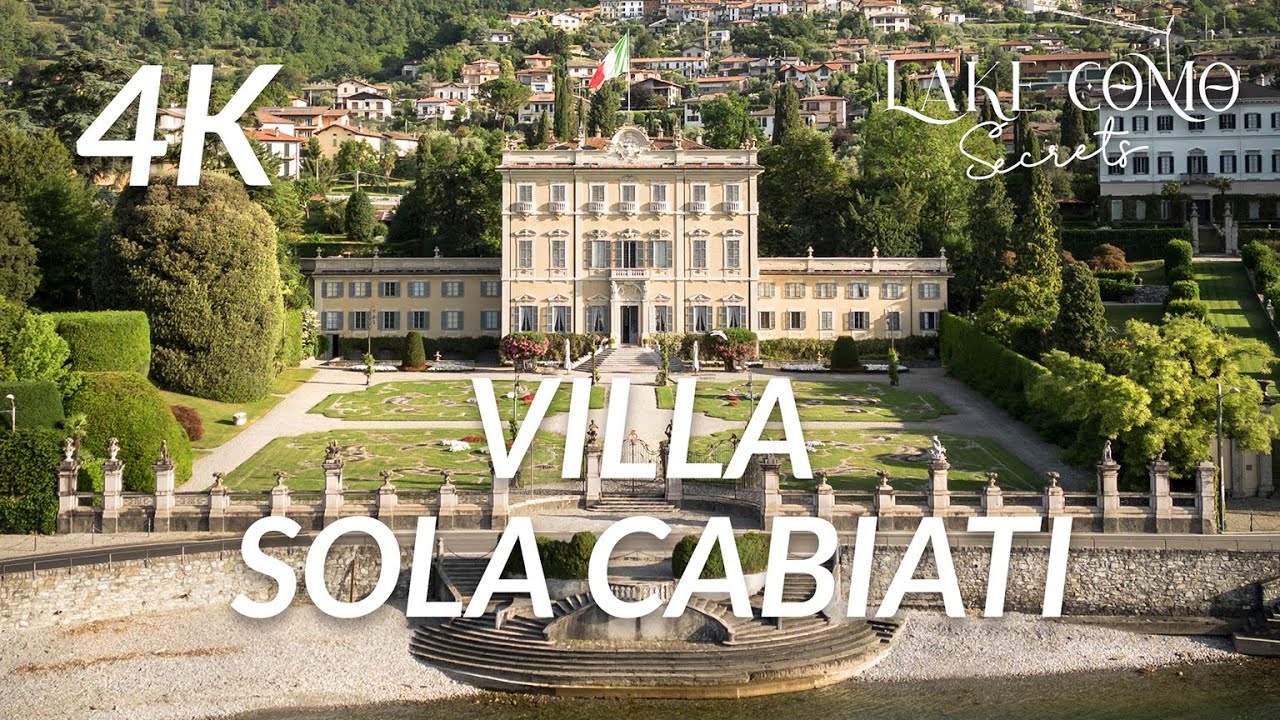 Villa Sola Cabiati lussuosa Villa sul Lago di Como! 4K