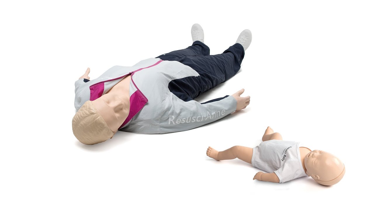 Resusci Anne and Resusci Baby with QCPR