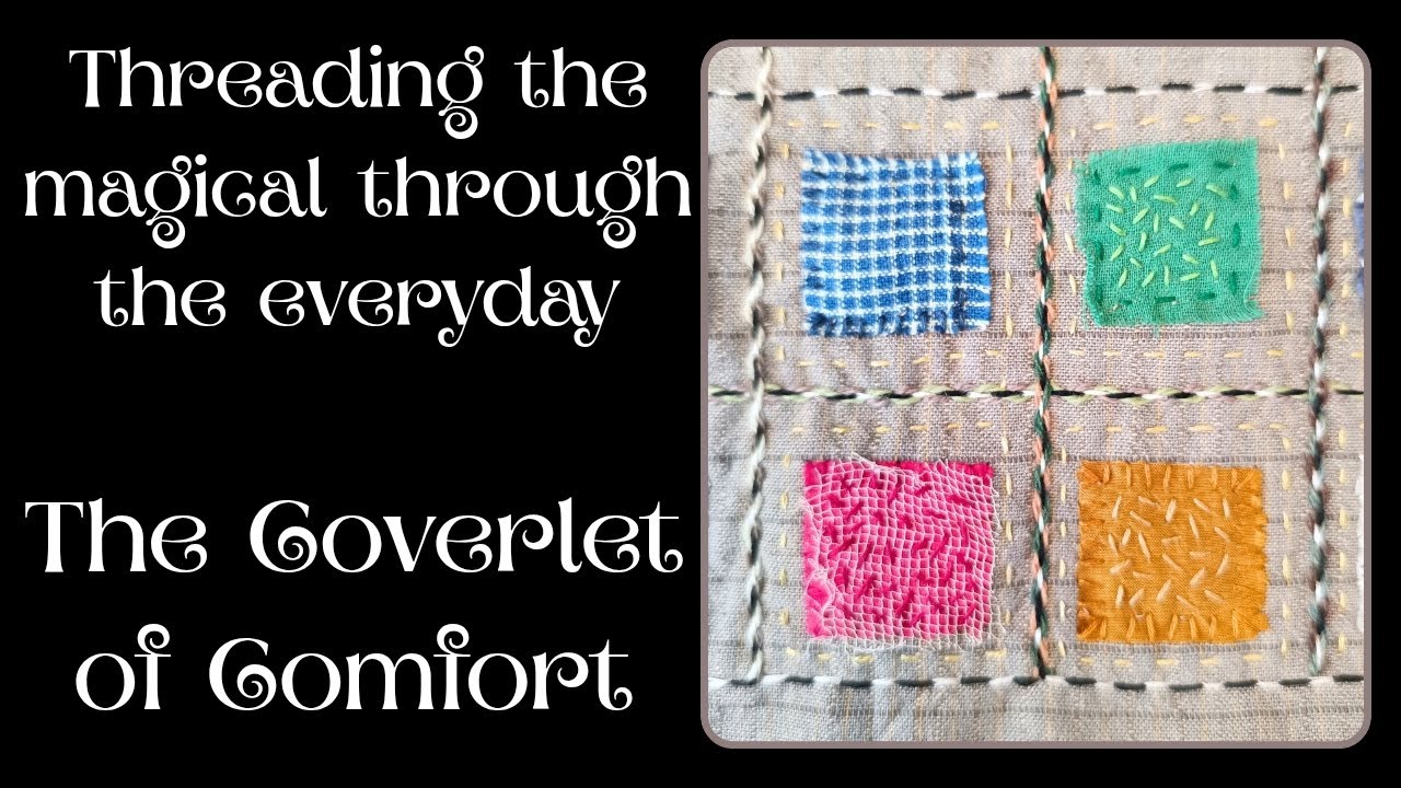 Двойной шов с ниткой для повествования в стиле Slowstitch
