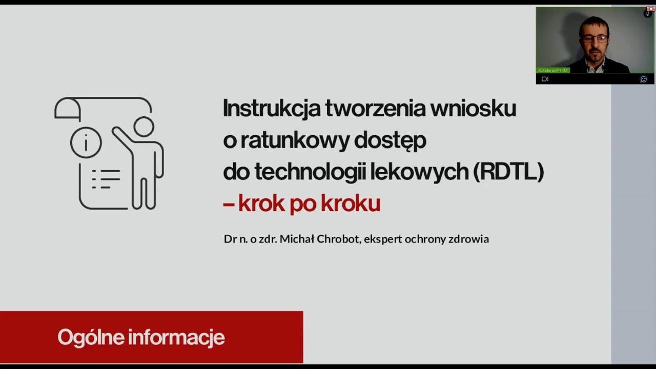Instrukcja tworzenia wniosku o ratunkowy dostęp do technologii lekowych (RDTL)