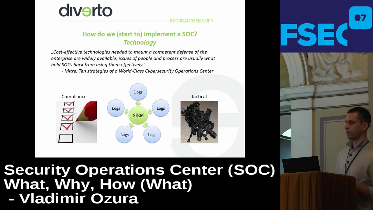FSec2017:  Security Operations Center SOC What, Why, How What by Vladimir Ozura