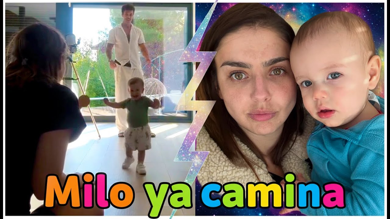 Michelle Renaud y Matías Novoa graban los primeros pasos de su hijo Milo de 1 año