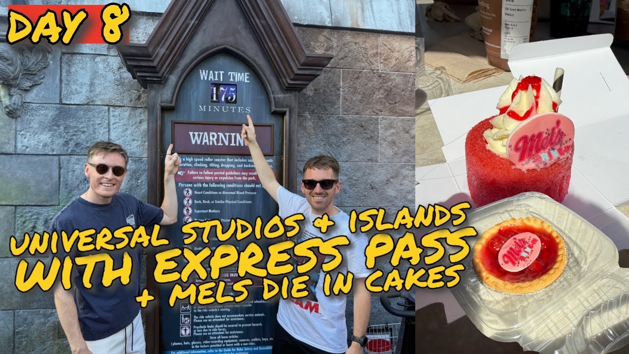 День 8 — Парки Universal с Express Pass 🎫 | Mel's DIE In Cakes 🎂 🎃 Видеоблог об Орландо