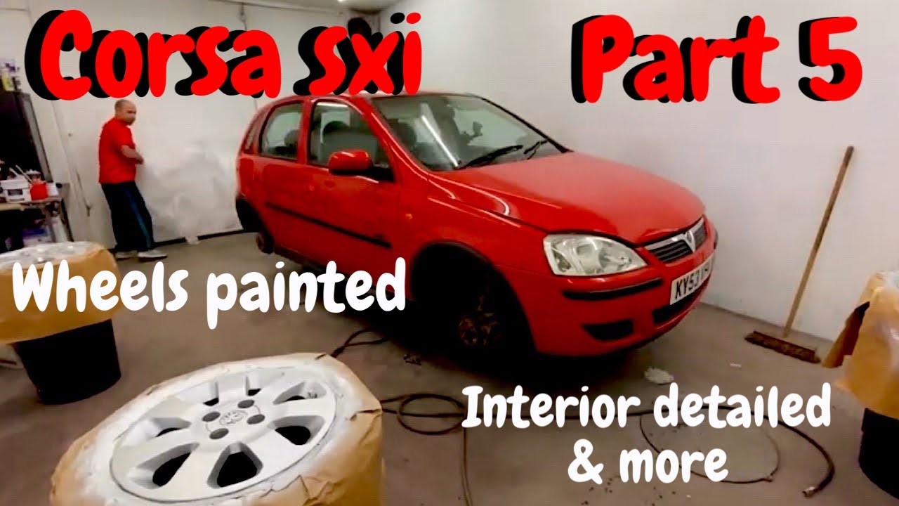 WHEEL REFRESH! | 2003 Corsa C SXi Part 4: Alloy Painting & Interior Deep Clean
