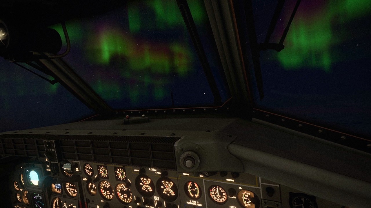 Chasing the Northern Lights | C-160 Transall Aurora Borealis Flight | Microsoft Flight Simulator