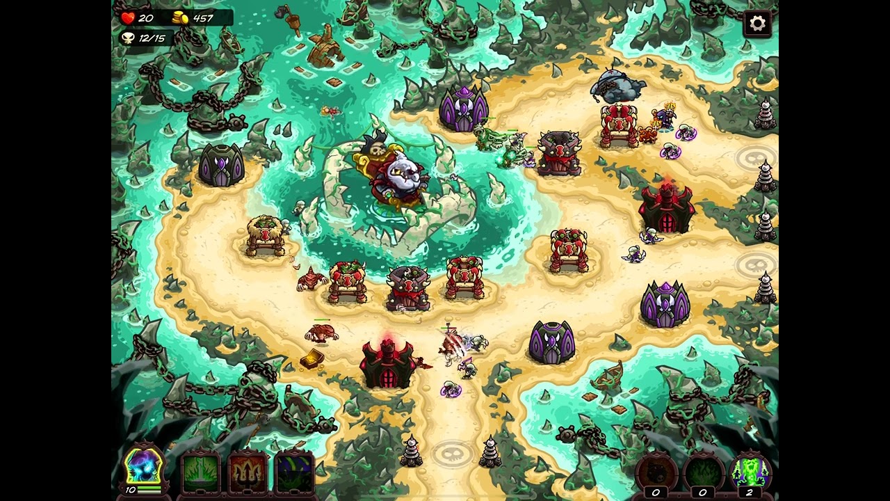Kingdom Rush: Vengeance 🦈👑 Руководство по бою с боссом Deep King в Sharkpool Reef 100% Impossible...