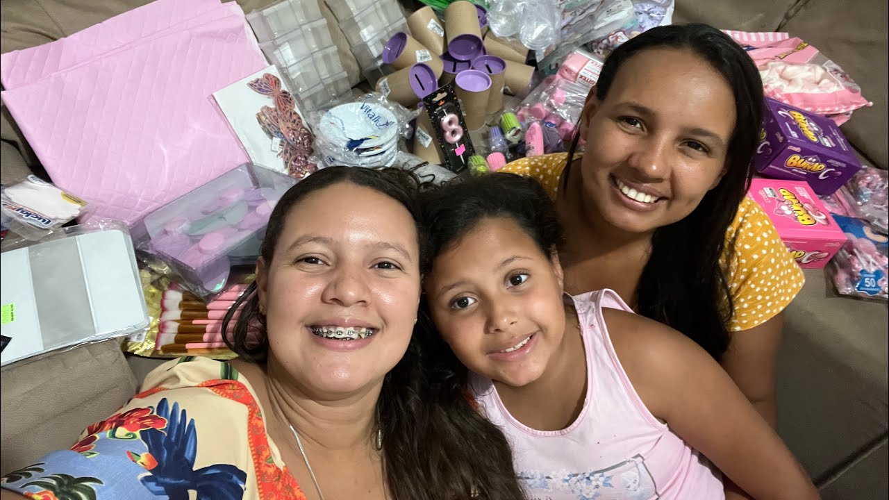 Tudo que compramos para a festa da minha sobrinha 