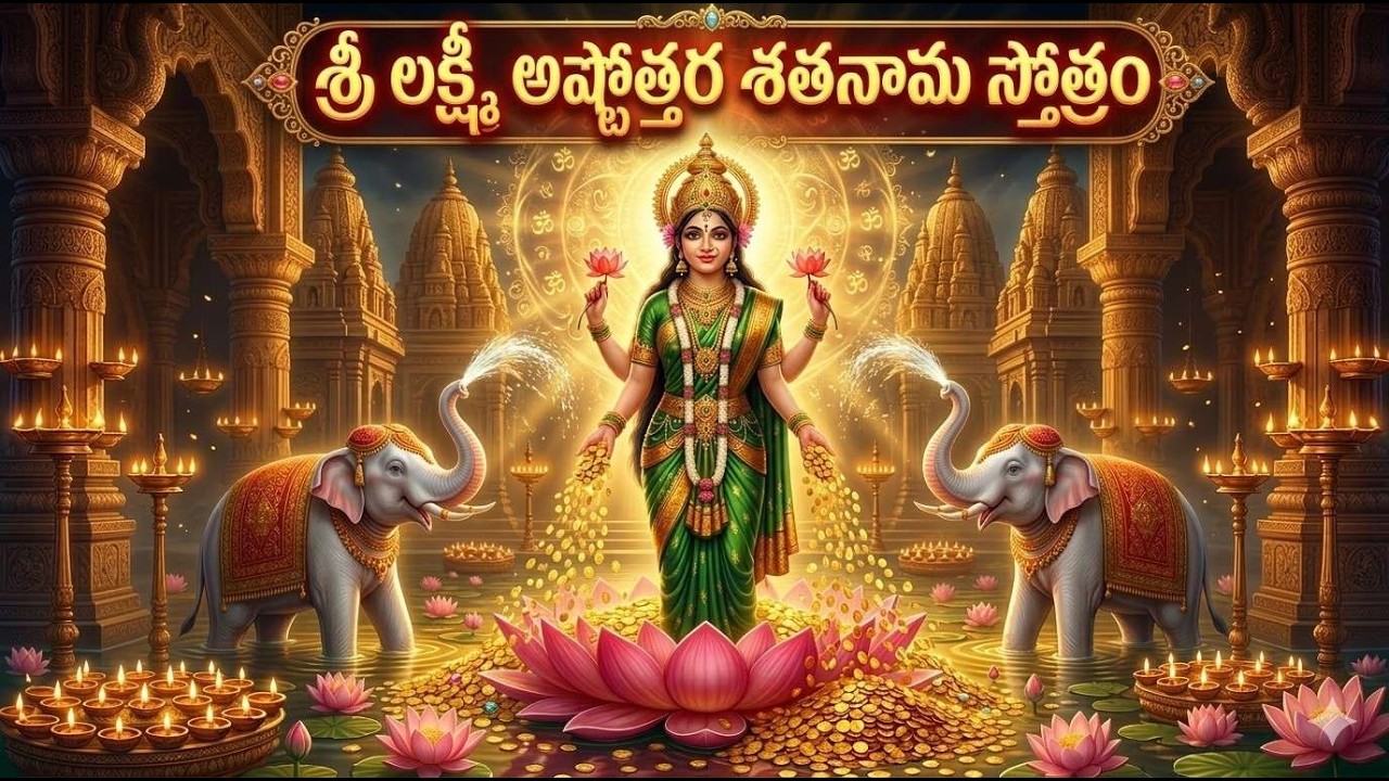 శ్రీ మహాలక్ష్మి అష్టోత్తర శతనామ స్తోత్రం | దారిద్ర్య విముక్తి కోసం శక్తివంతమైన మంత్రం 🙏