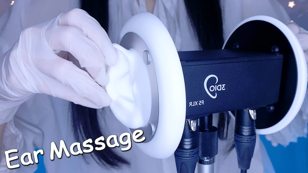 ACMP Fast & Slow Ear Massage + Ear Tapping with Rubber Gloves 😴 Whispering / ASMR