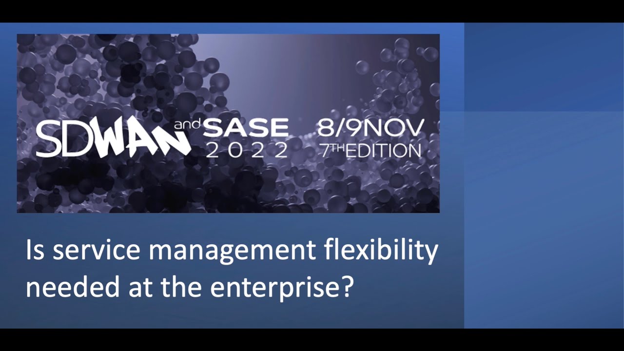 Is service management flexibility needed at the enterprise?
